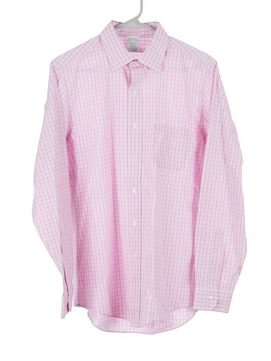 Brooks Brothers Other - Brooks Brothers Milano Supima Cotton Lycra Button Up Shirt Pink Men's 16-35